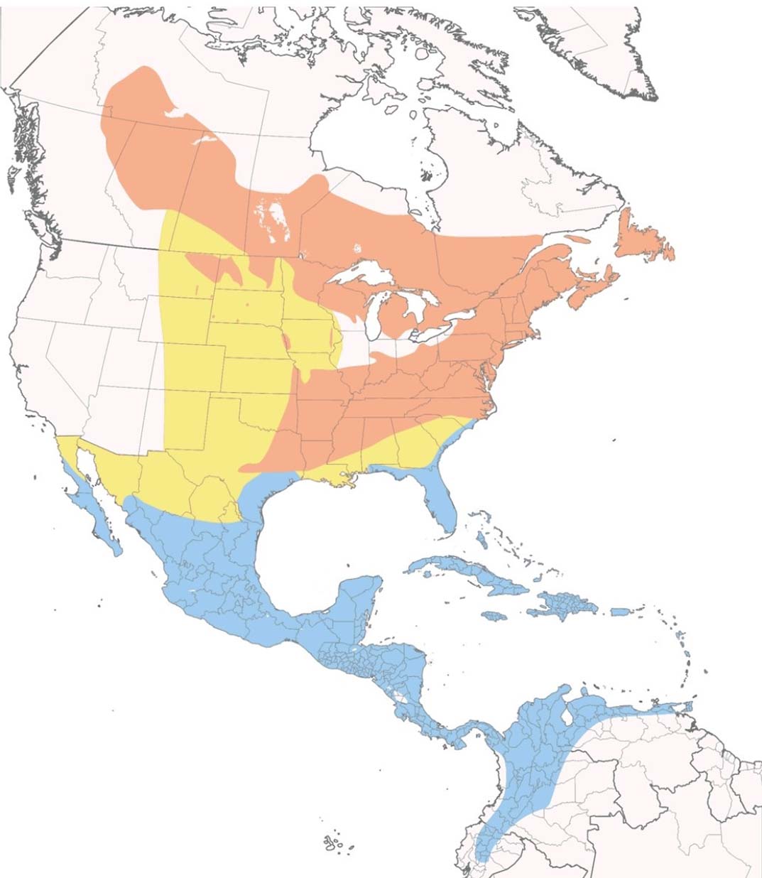 Black-and-white Warbler map