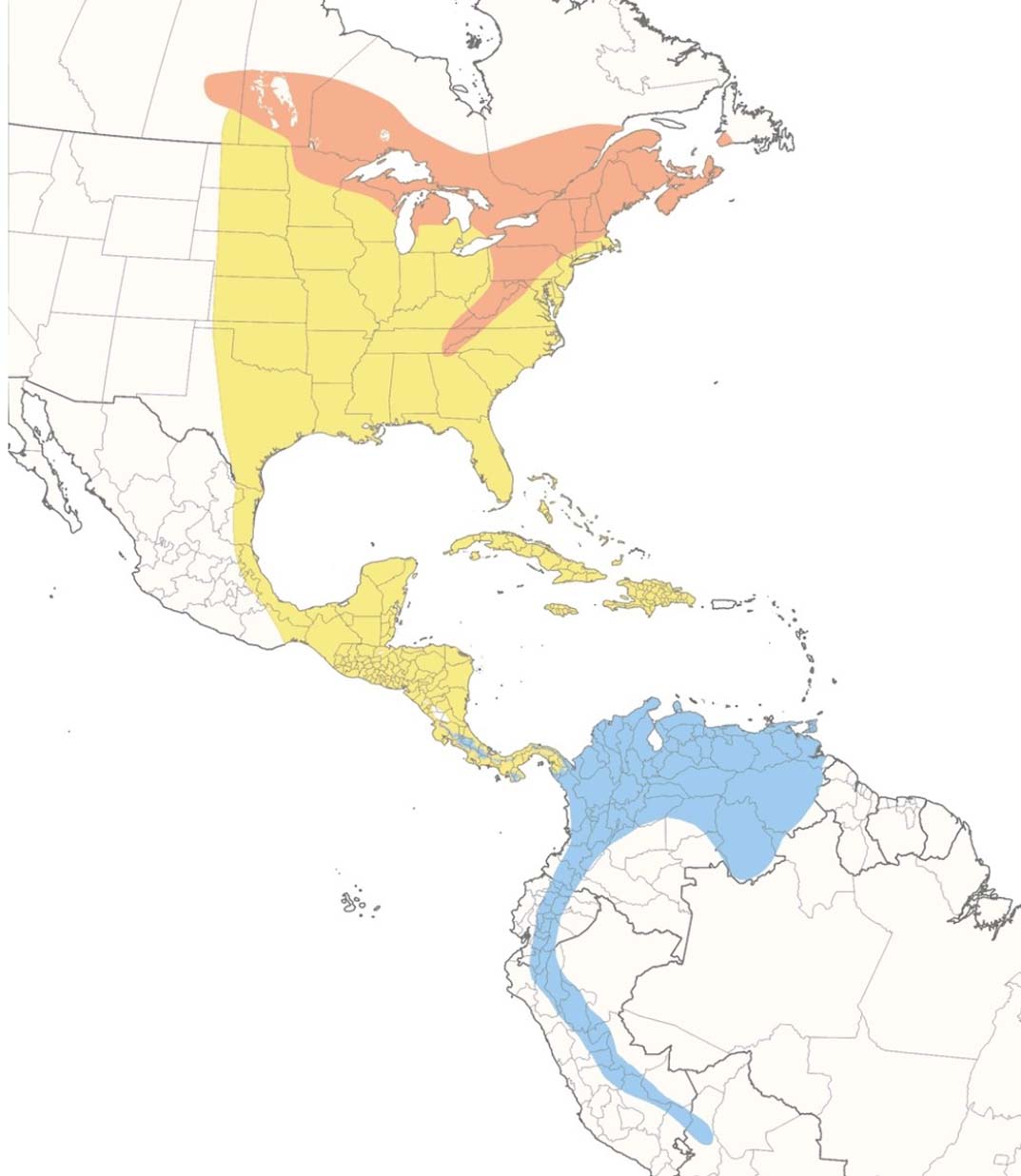 Blackburnian Warbler map