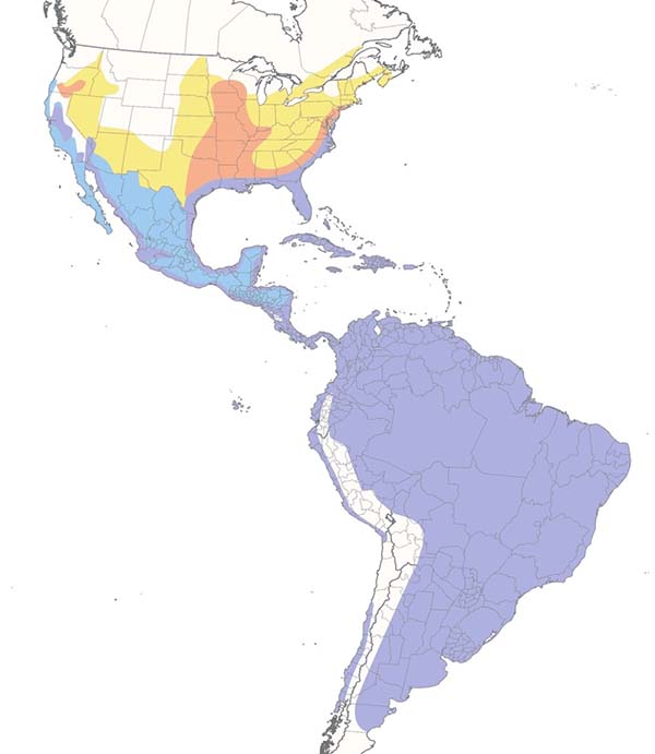 Great Egret map