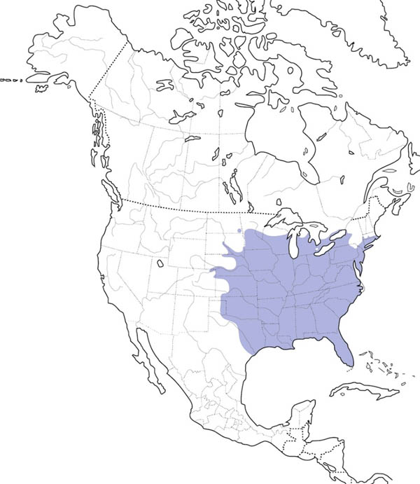 Red-bellied Woodpecker map