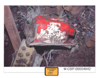 Cockpit Voice Recorder as recovered at the Flight 93 crash site on September 14, 2001.